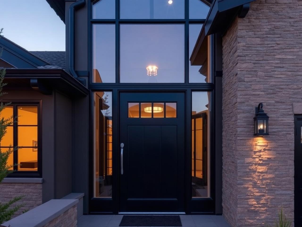 Modern Stone Entry